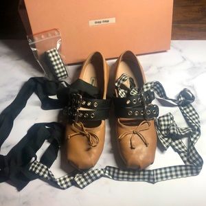 Miu Miu Buckle Ballet Flat